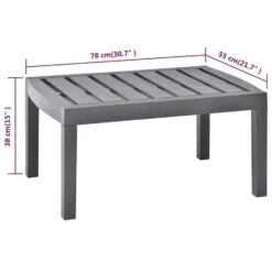 VidaXL Tuintafel 78x55x38 Cm Kunststof Mokkakleurig -Tuinmeubels Winkel 0f31c59089164bc69077166b82b4c5ee