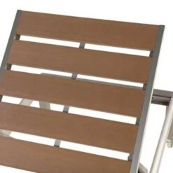 Beliani Tuinligstoel NARDO - Lichte Houtkleur Kunsthout, Aluminium 9 Beliani Tuinligstoel NARDO - Lichte Houtkleur Kunsthout, Aluminium -Tuinmeubels Winkel 1000000624 0103