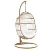 Beliani Hangstoel ALBA - Beige Pe Rotan 2 Beliani Hangstoel ALBA - Beige Pe Rotan -Tuinmeubels Winkel 1000000696