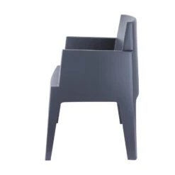 Garden Impressions Box Tuinstoel Antraciet The Original - 4 Stuks -Tuinmeubels Winkel 1000003862 0102