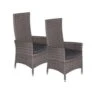Garden Impressions Nice Verstelbare Tuinstoel Grijs - 2 Stuks -Tuinmeubels Winkel 1000003876