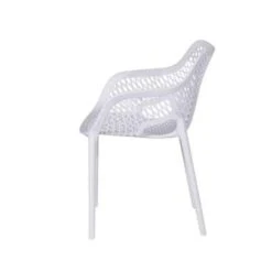 Garden Impressions Air XL Kunststof Tuinstoel Wit - Set Van 4 Stuks -Tuinmeubels Winkel 1000003877 0102