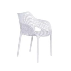 Garden Impressions Air XL Kunststof Tuinstoel Wit - Set Van 4 Stuks -Tuinmeubels Winkel 1000003877 0104