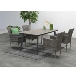 Garden Impressions Penedo Tuintafel 160x90 Cm - Zwart 8 Garden Impressions Penedo Tuintafel 160x90 Cm - Zwart -Tuinmeubels Winkel 1000003879 0103