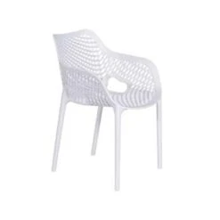 Garden Impressions Air XL Kunststof Tuinstoel Wit - Set Van 2 Stuks -Tuinmeubels Winkel 1000003927 0102