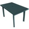 VidaXL Tuintafel 126x76x72 Cm Kunststof Groen 1 VidaXL Tuintafel 126x76x72 Cm Kunststof Groen -Tuinmeubels Winkel 1000006019