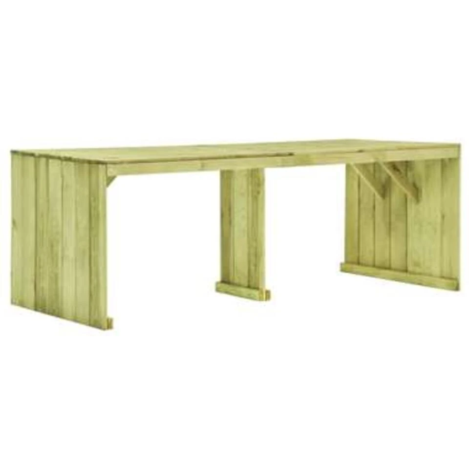 VidaXL Tuintafel 220x101,5x80 Cm Geïmpregneerd Grenenhout 3 VidaXL Tuintafel 220x101,5x80 Cm Geïmpregneerd Grenenhout