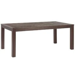 Beliani Eettafel TUSCANIA - Donkere Houtkleur Eucalyptushout