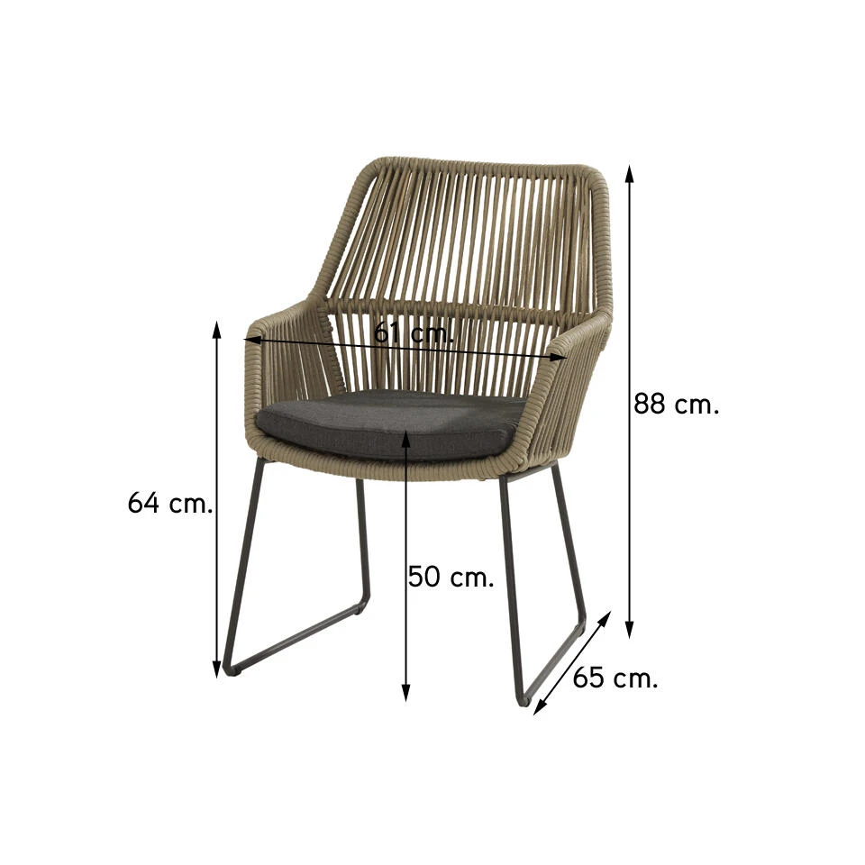 4 Seasons Ramblas Tuinstoel (1 St.) 4 4 Seasons Ramblas Tuinstoel (1 St.) - Afbeelding 2