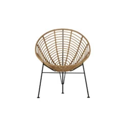 WOOOD Loungestoel Buiten Jane - PE/Metaal - Naturel - 88x72x81 9 WOOOD Loungestoel Buiten Jane - PE/Metaal - Naturel - 88x72x81 -Tuinmeubels Winkel 1000033692 0103