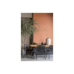 WOOOD Tuinstoel Billie - Kunststof - Zwart - Set Van 4 -Tuinmeubels Winkel 1000033694 0103