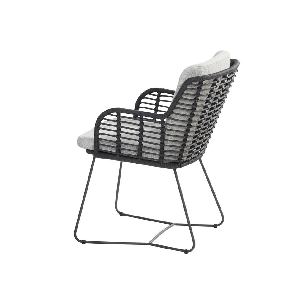 4 Seasons Outdoor Fabrice Lounge Dining Stoel - Donker Grijs 4 4 Seasons Outdoor Fabrice Lounge Dining Stoel - Donker Grijs - Afbeelding 2