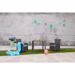 Garden Impressions Nikki Kinder Tuintafel 50x50 Cm Donker Grijs -Tuinmeubels Winkel 1000035685 0101