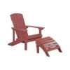 Beliani Tuinstoel ADIRONDACK - Rood Kunsthout -Tuinmeubels Winkel 1000035696