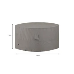 Madison - Hoes Voor Tuinset - Rond - Grijs - 320 X 85