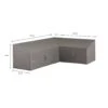 Madison - Hoes Voor Loungesets - 270 X 210 X 65 - Grijs