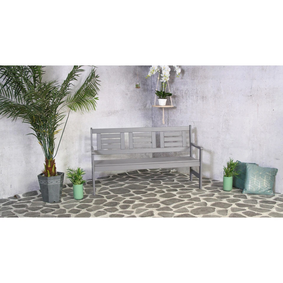 SenS-Line Boulogne Tuinbank - Grenenhout - Grijs 4 SenS-Line Boulogne Tuinbank - Grenenhout - Grijs - Afbeelding 2