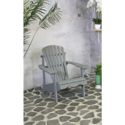 SenS-Line Adirondack Tuinstoel - Hout - Grijs -Tuinmeubels Winkel 1000038285 0101