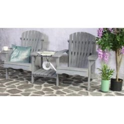 SenS-Line Adirondack Dubbele Tuinstoel - Hout - Grijs 9 SenS-Line Adirondack Dubbele Tuinstoel - Hout - Grijs -Tuinmeubels Winkel 1000038286 0103