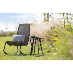 WOOOD Schommelstoel Buiten Tom - Rattan - Naturel - 97x51x95 8 WOOOD Schommelstoel Buiten Tom - Rattan - Naturel - 97x51x95 -Tuinmeubels Winkel 1000041308 0102