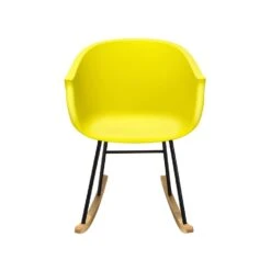 Beliani Schommelstoel HARMONY - Geel Polypropyleen 9 Beliani Schommelstoel HARMONY - Geel Polypropyleen -Tuinmeubels Winkel 1000041319 0103