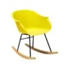 Beliani Schommelstoel HARMONY - Geel Polypropyleen