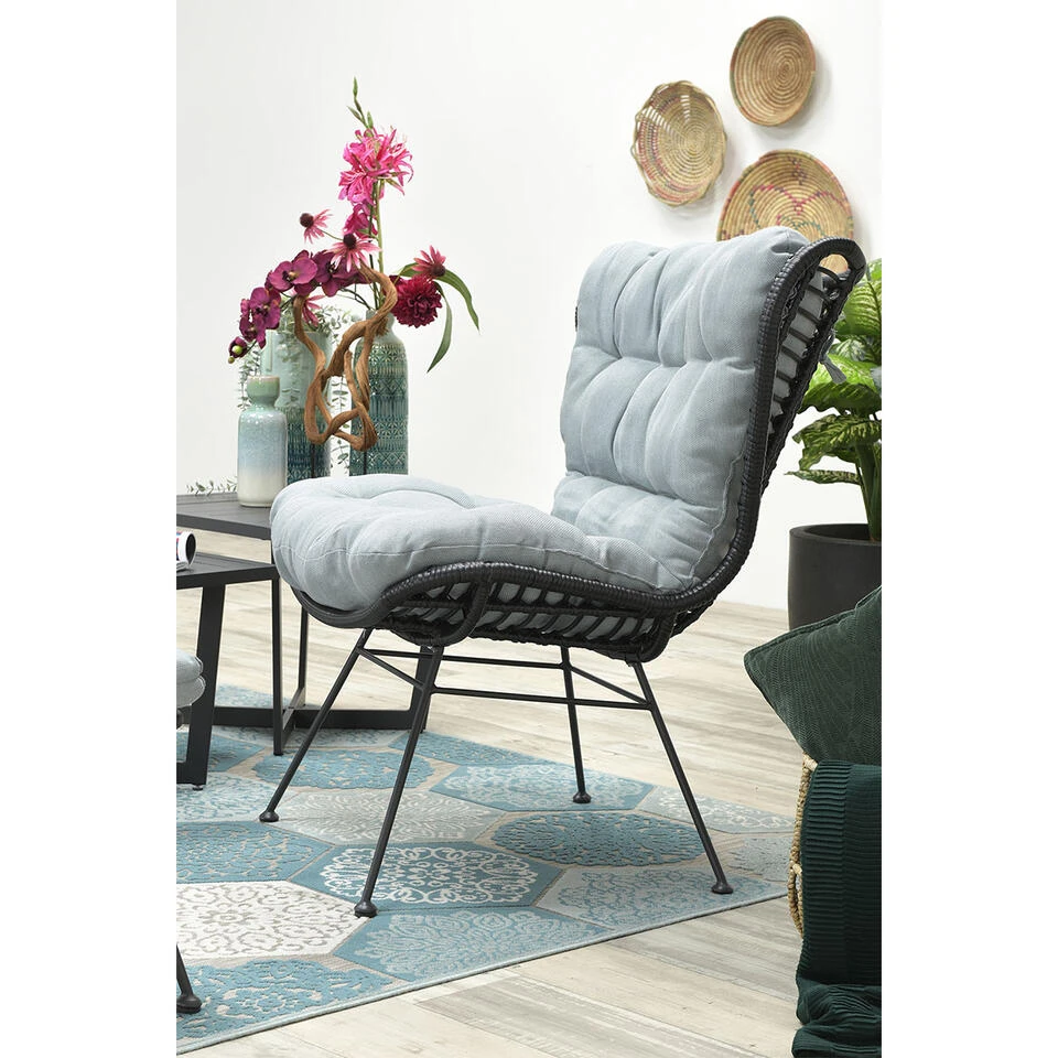 Garden Impressions Melfort Relax Loungestoel - Zwart 5 Garden Impressions Melfort Relax Loungestoel - Zwart - Afbeelding 3