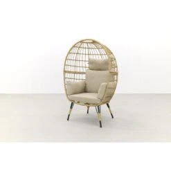 VDG Lola Egg Relaxstoel - Natural Sand 8 VDG Lola Egg Relaxstoel - Natural Sand -Tuinmeubels Winkel 1000042586 0102
