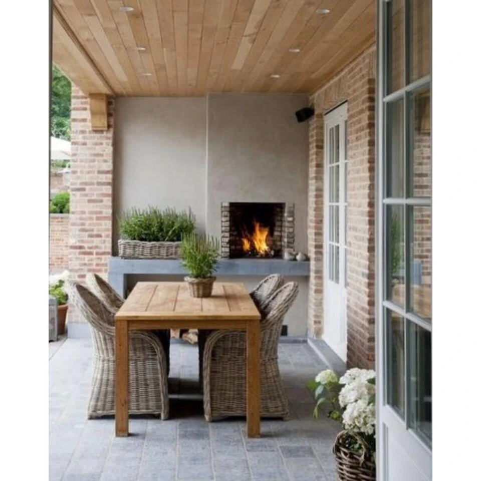 Livingfurn - Tuintafel Table Evoy - 90x180x78 - Teakhout 4 Livingfurn - Tuintafel Table Evoy - 90x180x78 - Teakhout - Afbeelding 2