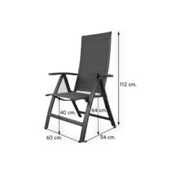 VDG Corsica Verstelbare Tuinstoel - Antraciet 7 VDG Corsica Verstelbare Tuinstoel - Antraciet -Tuinmeubels Winkel 1000048048 0101