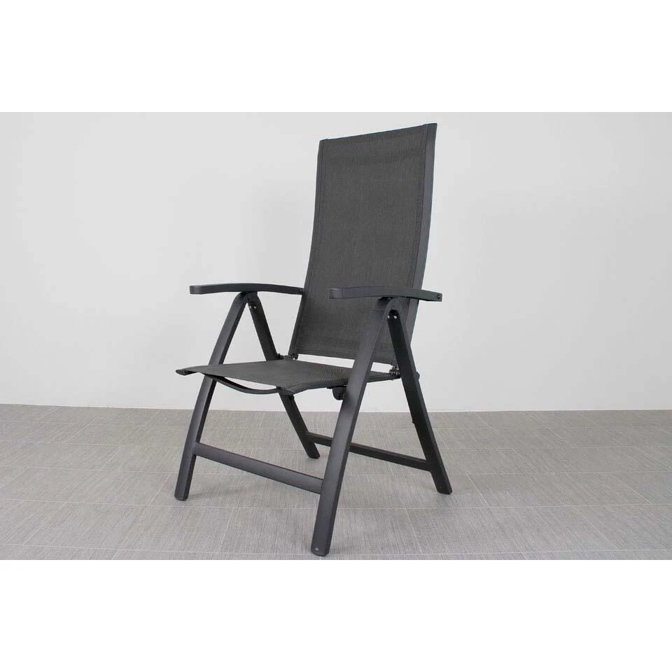 VDG Corsica Verstelbare Tuinstoel - Antraciet 5 VDG Corsica Verstelbare Tuinstoel - Antraciet - Afbeelding 3