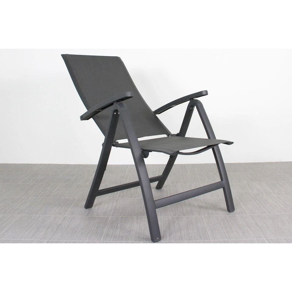 VDG Corsica Verstelbare Tuinstoel - Antraciet 6 VDG Corsica Verstelbare Tuinstoel - Antraciet - Afbeelding 4