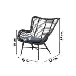 VDG Jasmine Loungestoelen Set - Black -Tuinmeubels Winkel 1000048698 0101