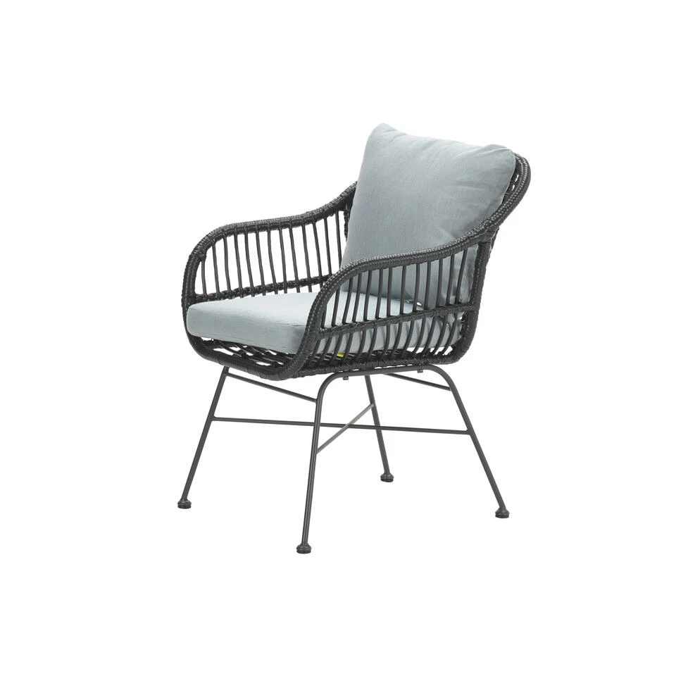 Garden Impressions Margriet Tuinstoel - Zwart Mint Grey 3 Garden Impressions Margriet Tuinstoel - Zwart Mint Grey