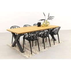 Siesta Crystal Stapelbare Stoel - Black Transparant -Tuinmeubels Winkel 1000048804 0103