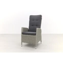 VDG Manhattan Wicker Verstelbare Tuinstoel - White Grey -Tuinmeubels Winkel 1000050056 0102