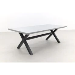 Verona Betonlook Tuintafel 220 X 100 Cm. - Black -Tuinmeubels Winkel 1000051508 0102