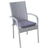 SenS-Line - Rhodos Stapelstoel Grey + Cushion - Grijs -Tuinmeubels Winkel 1000052331