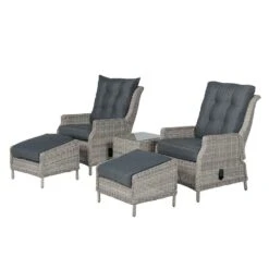 Garden Impressions Santa Rosa Tuinstoel + Voetenbank+bijzettafel 7 Garden Impressions Santa Rosa Tuinstoel + Voetenbank+bijzettafel -Tuinmeubels Winkel 1000052349 0102