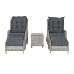 Garden Impressions Santa Rosa Tuinstoel + Voetenbank+bijzettafel 9 Garden Impressions Santa Rosa Tuinstoel + Voetenbank+bijzettafel -Tuinmeubels Winkel 1000052349 0104