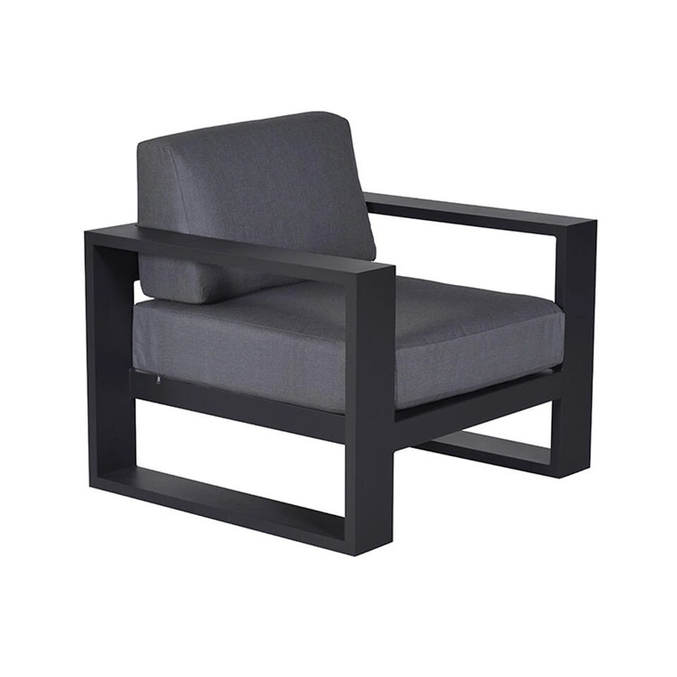 Garden Impressions Plaza Lounge Tuinstoel - Donker Grijs 3 Garden Impressions Plaza Lounge Tuinstoel - Donker Grijs