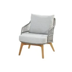 4-Seasons Sempre Loungestoel - Teak/Silver Grey (1 St.)