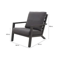 VDG Atlanta Loungestoel - Antraciet -Tuinmeubels Winkel 1000052973 0101