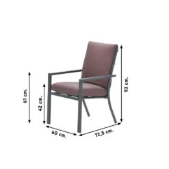 Sergio Dining Tuinstoel Carbon Black/Copper -Tuinmeubels Winkel 1000053221 0101
