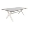 VDG Verona Betonlook Tuintafel 220 X 100 Cm. - White -Tuinmeubels Winkel 1000053241