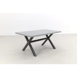 VDG Verona Betonlook Tuintafel 160 X 90 Cm. - Antraciet -Tuinmeubels Winkel 1000053264 0102