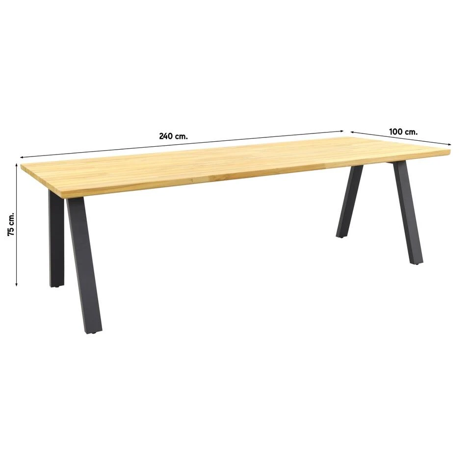 Taste Ambassador Tuintafel - 240x100 Cm 4 Taste Ambassador Tuintafel - 240x100 Cm - Afbeelding 2