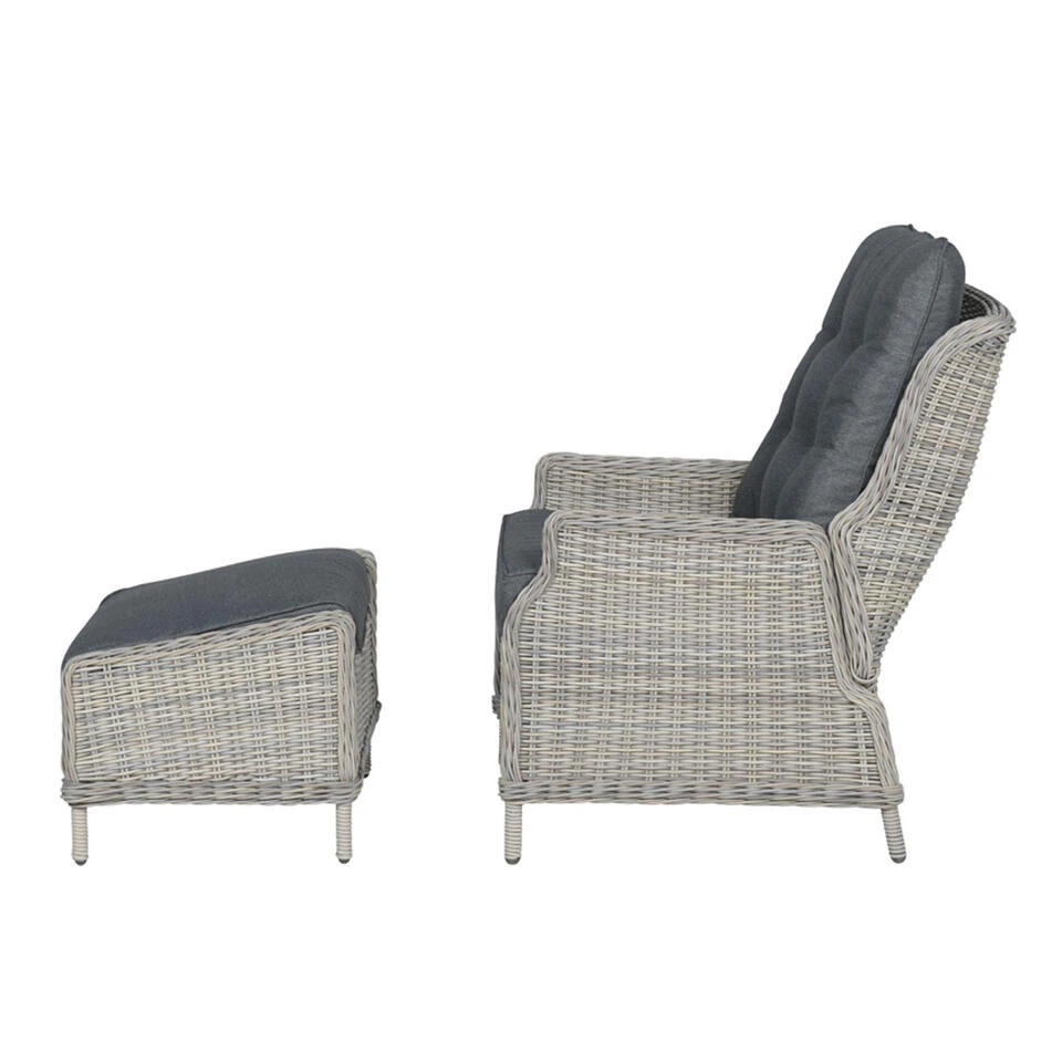 Garden Impressions Santa Rosa Relax Tuinstoel+voetenbank Vintage 6 Garden Impressions Santa Rosa Relax Tuinstoel+voetenbank Vintage - Afbeelding 4