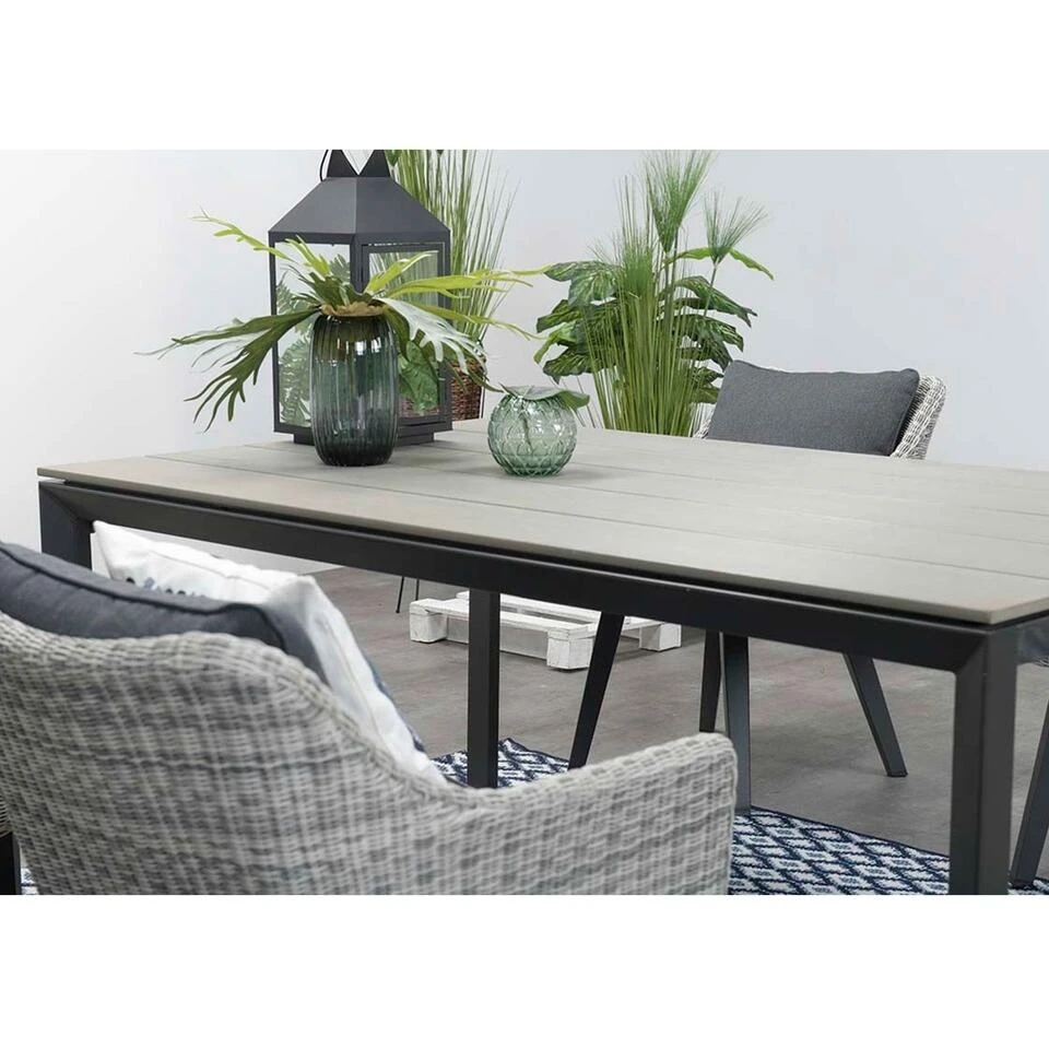 Garden Impressions Palmas Tuintafel Antraciet - Grijs 180x107 Cm 4 Garden Impressions Palmas Tuintafel Antraciet - Grijs 180x107 Cm - Afbeelding 2