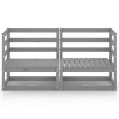 VidaXL Tuinbank 2-zits Massief Grenenhout Grijs 8 VidaXL Tuinbank 2-zits Massief Grenenhout Grijs -Tuinmeubels Winkel 1000060772 0102